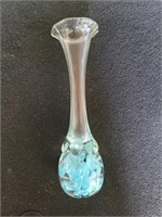 Joe Rice Blue Vase Paperweight