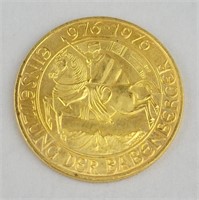 1976 Fine Gold Austrian 1000 Schilling.