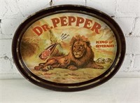 Vintage 14.5" x 11.5” Dr Pepper Tray