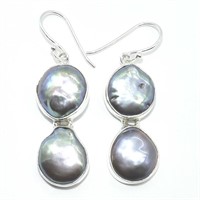 Silver Prarl(18.2ct) Earrings