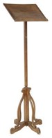 FRENCH OAK MUSIC STAND OR LECTERN