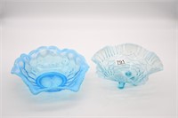 2 Turn of the Century Opalescent Fruit Bowl