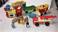 Fisher-Price circus train w/ animals, FP fire