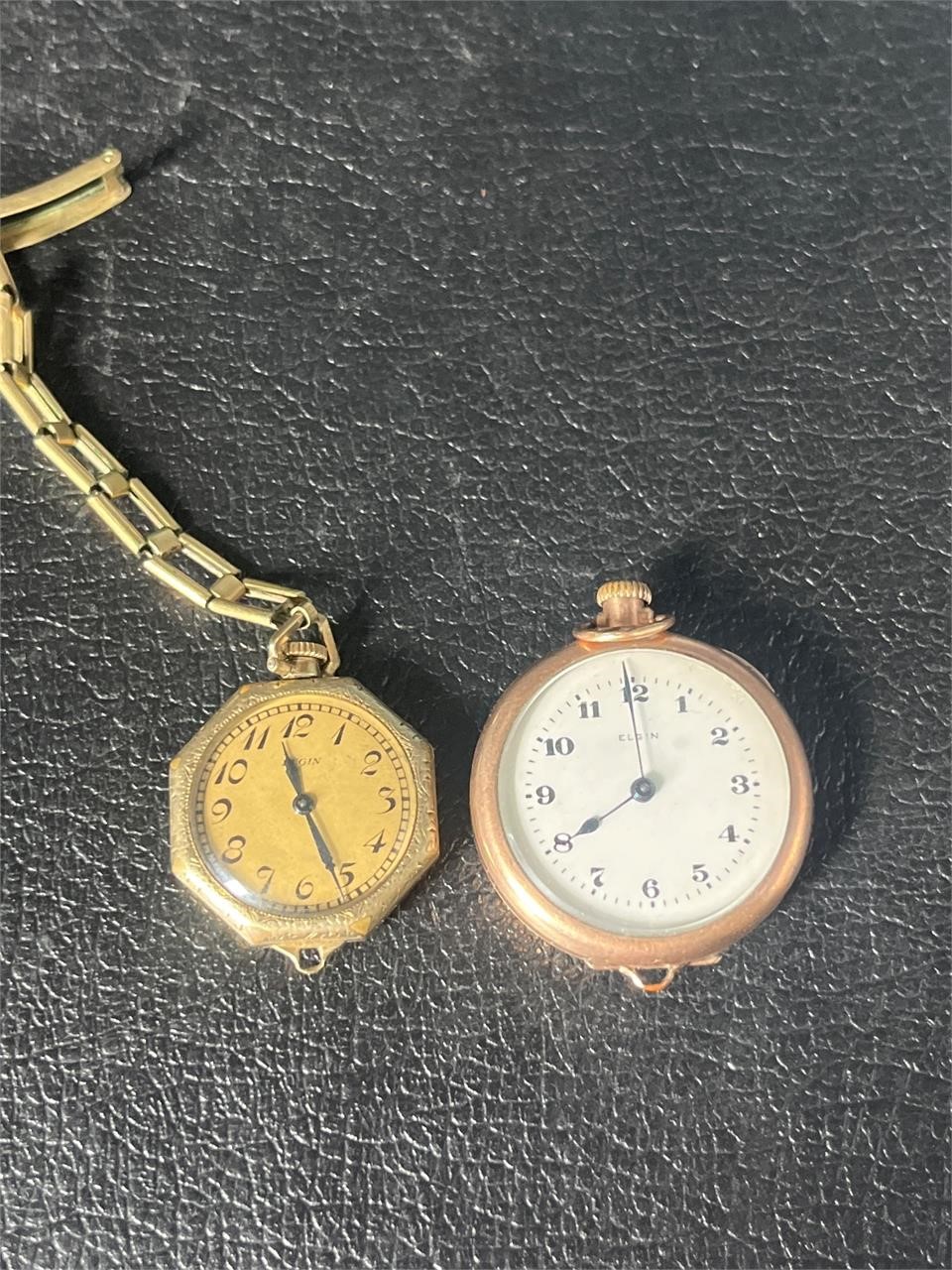 Vintage Elgin pocket watch and watch