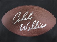 CALEB WILLIAMS SIGNED FOOTBALL WITH COA