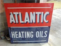 Atlantic heating oil Porcelain sign