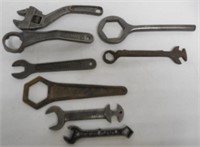 lot of 8 wrenches Fordson, Iron Age, others