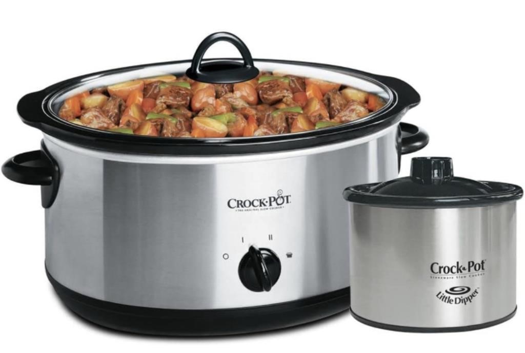 CROCK-POT 8 QT SLOW COOKER WITH DIPPER, STAINLESS