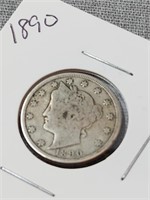 1890 Liberty V- Nickel