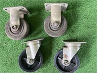 Four casters – 2 Bassick and 2 Colson