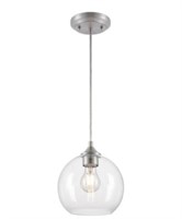 1-Light Mini Pendant in Brushed Nickel Finish