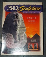 Vintage 3 D King Tut Puzzle Large In Box