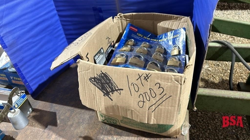 Large Box of Assorted, Unused Locks