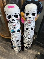 2PC MEXICAN DAY OF THE DEAD DECOR