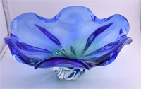 Royal Gallery Czech Glass Centerpiece Bowl