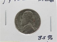 Jefferson War Nickel 1942 S