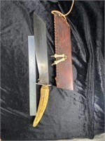 Possible Texan Civil War Knife with Leather Sheath