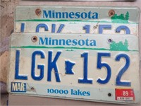 80's MN & SD plates 3 sets & singles
