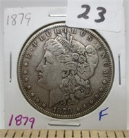 1879 Morgan silver dollar