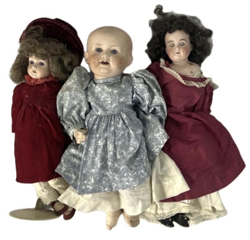 (3) Vintage Baby, Porcelain Dolls Including