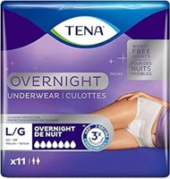 TENA Overnight Incontinence Underwear-Large