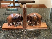Pair of solid wood decorative bookends