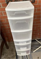 Set of 2 Sterilite  3 drawer bins, stackable .