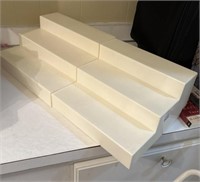 TWO expandable shelf organizer, steps