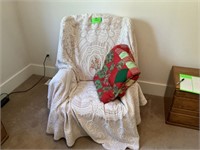 Wingback Chair + Quilt