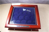 NEW Silver  Coins Collection Cabinet  with lock ar