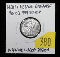Walking Liberty 1/10 Troy oz. .999 silver Money