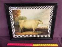 Cow print 22” x 19”