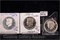 (3) Kennedy Silver Half Dollars-