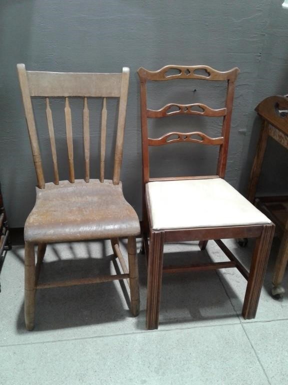 (2) Wood Chairs