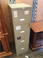4 drawer file cabinet with keys