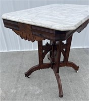 Eastlake marble top table