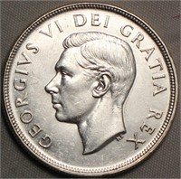 Canada 1951 Silver Dollar