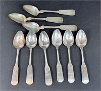 Antique Coin Silver Spoons