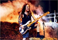 Autograph iron Maiden Steve Harris Photo