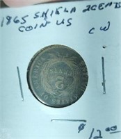 1865 shield 2 cent piece