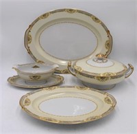 4 Rose China Serving Pieces