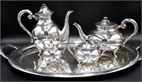 Beautiful Alpaca Silver Tea Service