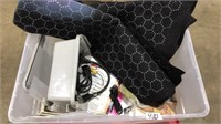 TOTE OF ASST ELECTRONICS, WIRES & ETC