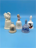 5 Porcelain Bells