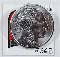 Liberty  One troy ounce .999 silver "Buffalo" rd