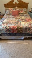 Queen Quilted Bedspread, 2 Pillow Shams, & Throw