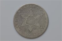 1858 Three Cent Silver