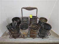Vintage Nail (or other small parts) Pail Carry Cas