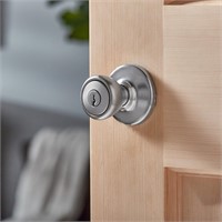 $16  Kwikset Tylo Satin Chrome Keyed Entry Knob