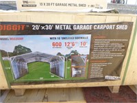 Diggit 20'x30' Metal Garage Carport